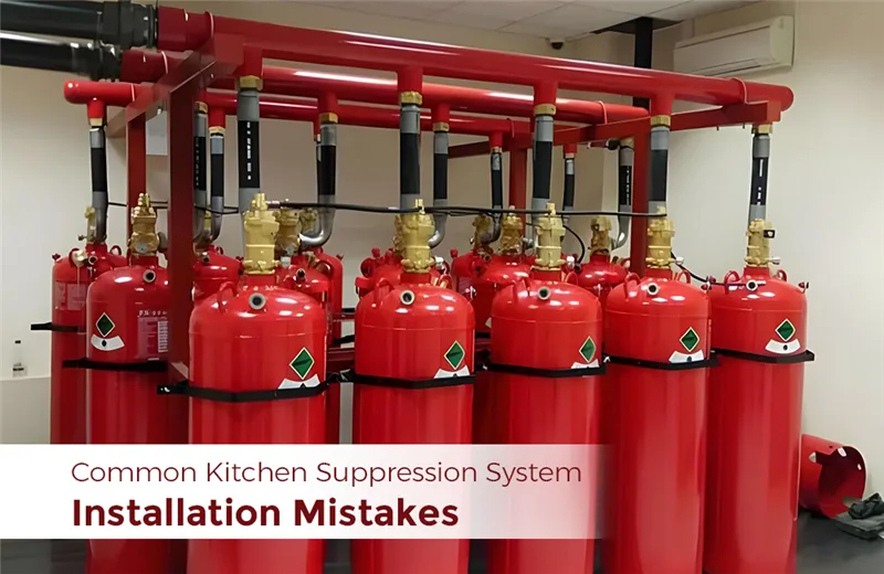 Kitchen suppression system installation